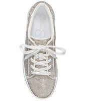 Jessica Simpson Silesta Rhinestone Lace-Up Platform Sneakers