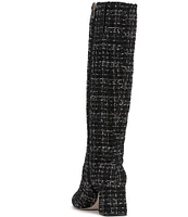 Jessica Simpson Skyeth Sparkle Tweed Tall Boots