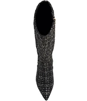 Jessica Simpson Skyeth Sparkle Tweed Tall Boots