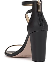 Jessica Simpson Sloyan Faux Leather Block Heel Sandals