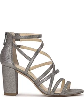 Jessica Simpson Stassey Shimmer Strappy Block Heel Sandals