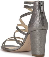 Jessica Simpson Stassey Shimmer Strappy Block Heel Sandals