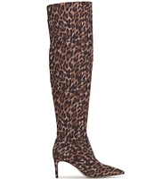 Jessica Simpson Verity Leopard Print Over The Knee High Boots