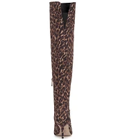 Jessica Simpson Verity Leopard Print Over The Knee High Boots