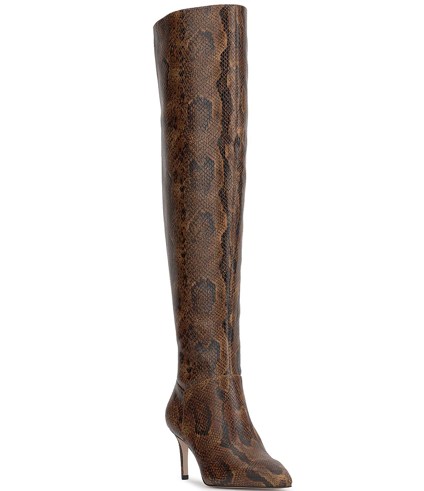 Jessica Simpson Verity Snake Print Over The Knee High Boots