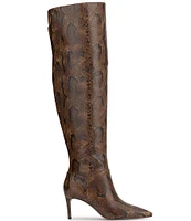 Jessica Simpson Verity Snake Print Over The Knee High Boots