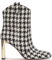 Jessica Simpson Xovira Houndstooth Western Dress Booties