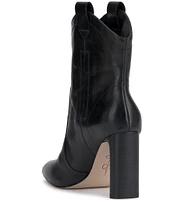 Jessica Simpson Xovira Leather Western Dress Booties