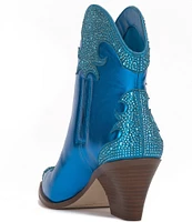 Jessica Simpson Zolly Metallic Rhinestone Western Booties