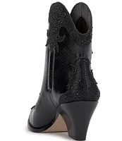 Jessica Simpson Zolly Snake Embossed Rhinestone Western Booties