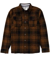 JETTY Arbor Dark Flannel Long Sleeve Woven Shirt