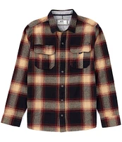 JETTY Arbor Dark Multi Flannel Long Sleeve Woven Shirt
