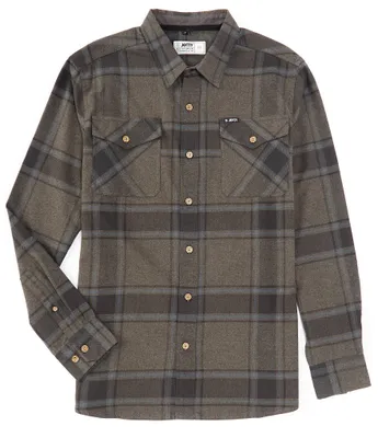 JETTY Breaker Flannel Plaid Long Sleeve Woven Shirt