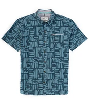 JETTY Garwood Short Sleeve Printed Woven Shirt