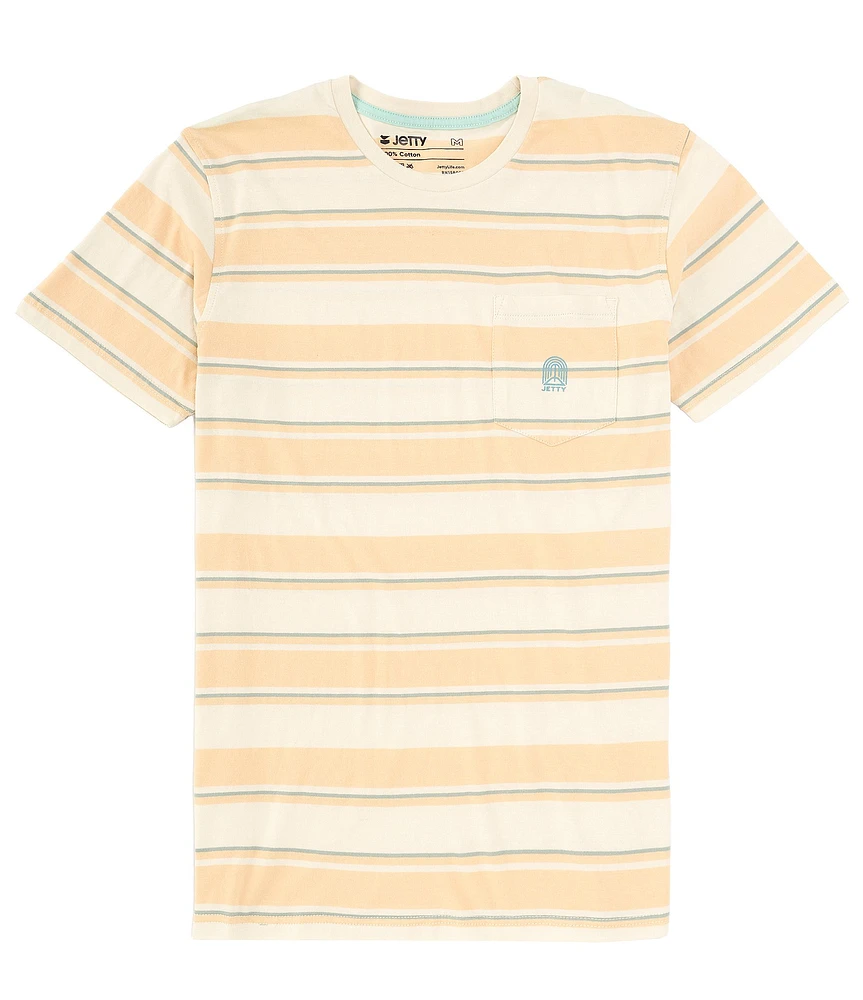 JETTY Nosara Short Sleeve Striped Pocket T-Shirt