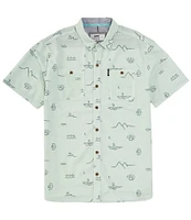 JETTY Seabrite Short Sleeve Printed Woven Shirt