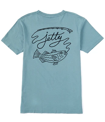 JETTY Striper Short Sleeve Graphic T-Shirt