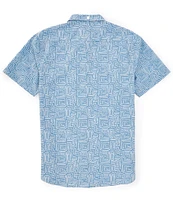 JETTY Wellspoint Short Sleeve Printed Tech Woven Shirt