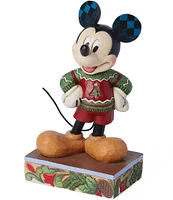 Jim Shore Disney Traditions Mickey Christmas Sweater Figurine