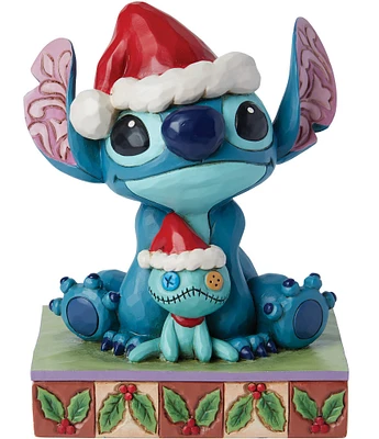 Jim Shore Disney Traditions Santa Stitch with Scrump Figurine