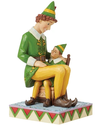 Jim Shore Elf by Jim Shore Buddy Elf Sitting On Papa's Lap Figurine