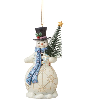 Jim Shore Heartwood Creek Snowman Sisal Tree Ornament