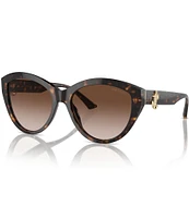 Jimmy Choo Women's JC5007F 55mm Havana Round Sunglasses