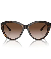 Jimmy Choo Women's JC5007F 55mm Havana Round Sunglasses