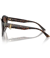 Jimmy Choo Women's JC5007F 55mm Havana Round Sunglasses