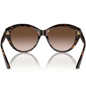 Jimmy Choo Women's JC5007F 55mm Havana Round Sunglasses