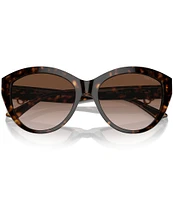 Jimmy Choo Women's JC5007F 55mm Havana Round Sunglasses