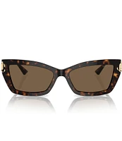 Jimmy Choo Women's JC5011U 55mm Havana Cat Eye Sunglasses