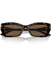 Jimmy Choo Women's JC5011U 55mm Havana Cat Eye Sunglasses