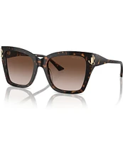 Jimmy Choo Women's JC5012F 54mm Havana Square Sunglasses