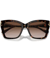 Jimmy Choo Women's JC5012F 54mm Havana Square Sunglasses