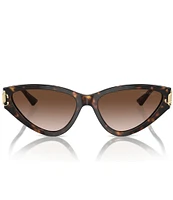 Jimmy Choo Women's JC5019 55mm Havana Cat Eye Sunglasses