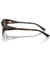 Jimmy Choo Women's JC5019 55mm Havana Cat Eye Sunglasses