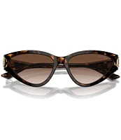 Jimmy Choo Women's JC5019 55mm Havana Cat Eye Sunglasses