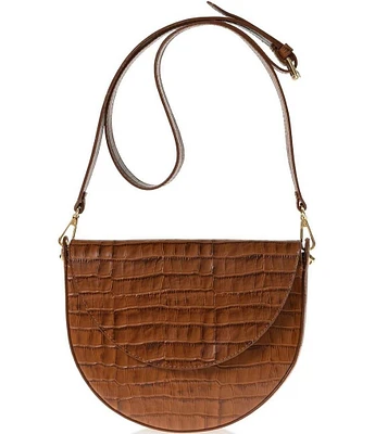 JOANNA MAXHAM Forget Me Not Croco Saddle Bag