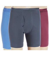 Jockey Signature Pima Cotton Mid-Rise 7.5#double; Inseam Boxer Briefs 3-Pack