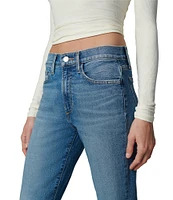 Joe's Jeans The Callie Denim High Rise Cropped Bootcut Raw Hem Jeans