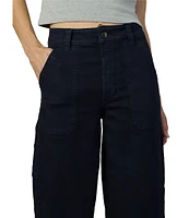 Joe's Jeans The Chloe Utility High Rise Wide Leg Crop Jeans
