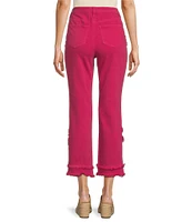 John Mark 5 Pocket Tulip Frayed Hem Crop Pants