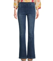 John Mark Flare Leg Stretch Denim Pull-On Jeans