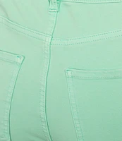 John Mark Plus Size Frayed Straight Leg Cropped Pants