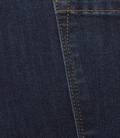 John Mark Plus Size Straight Leg 5-Pocket Fringe Hem Crop Jeans