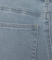John Mark Scalloped Raw Hem 5-Pocket Ankle Jeans