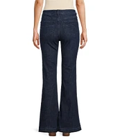 John Mark Stretch Embroidered Denim Flare Jeans