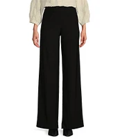 John Mark Stretch Pull-On Wide Leg Straight Pants