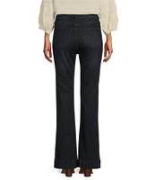 John Mark Washed Stretch Flare Leg Denim Jeans